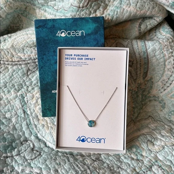 4Ocean Sterling Silver Pendant Necklace - Picture 1 of 5